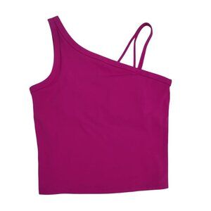 One-Shoulder Fuchsia Tank Top With Double Strap Design By All In Motion XL Size